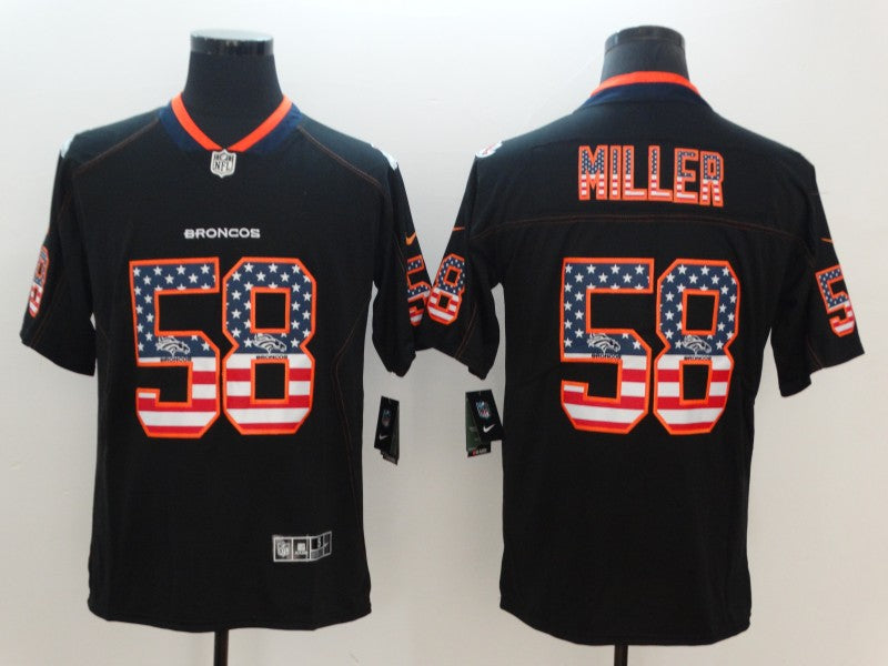 Men's Denver Broncos #58 Von Miller Black Game Jersey1