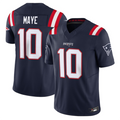 #10 Drake Maye NE.Patriots Navy Vapor F.U.S.E. Limited Football Jerseys