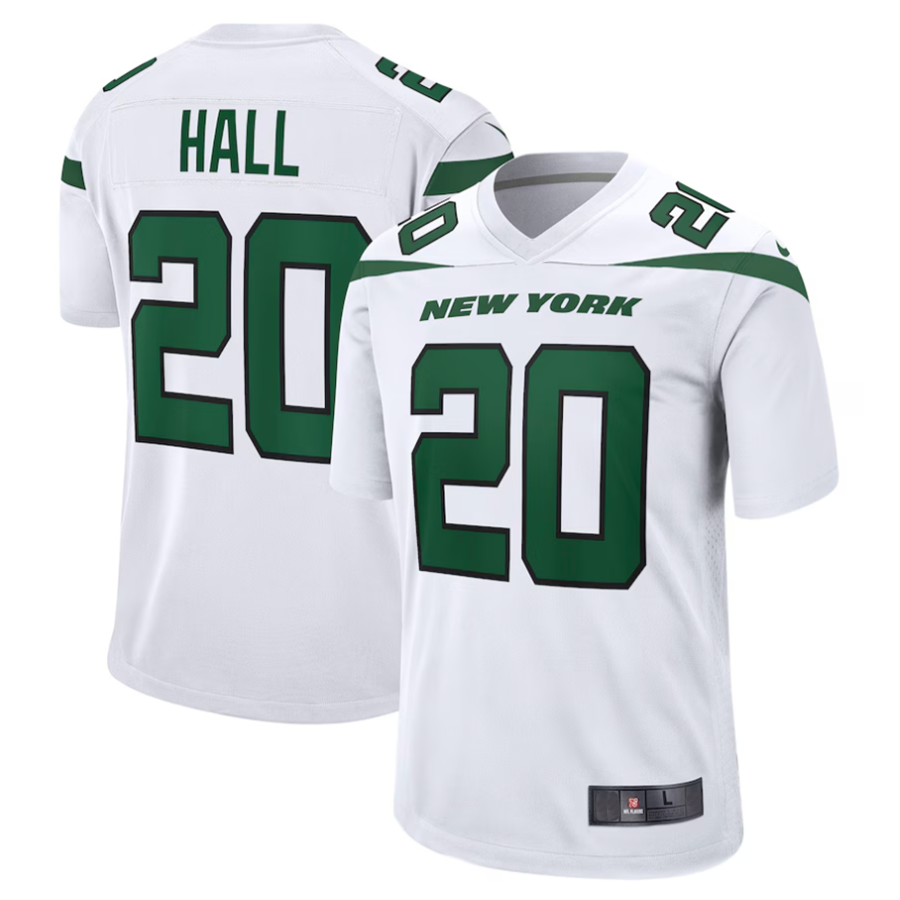 #20 Breece Hall Player NY.Jets White Game Football Jerseys