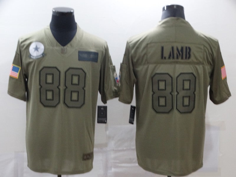 Men's Dallas Cowboys CeeDee Lamb #88 Brown Game Jersey1