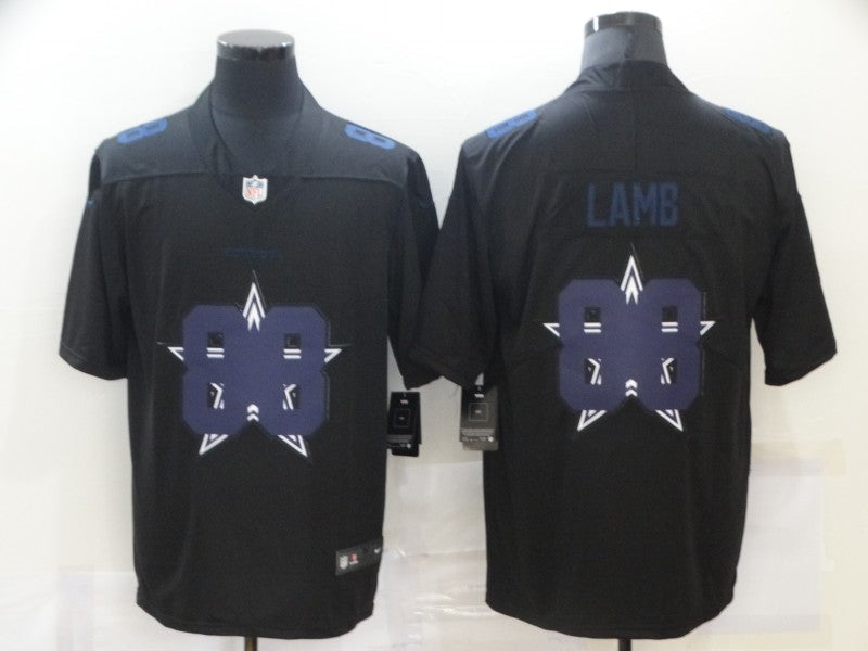 Men's Dallas Cowboys #88 CeeDee Lamb Black Alternate Game Jersey1