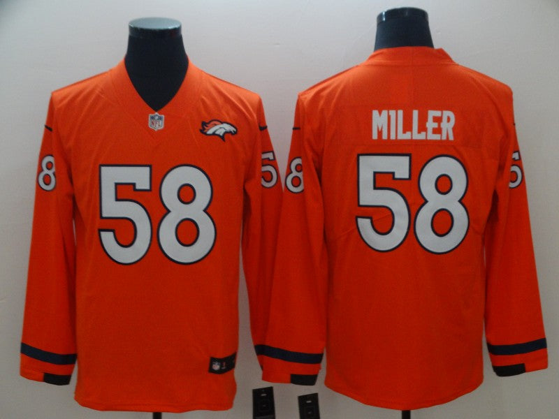 Men's Denver Broncos Von Miller #58 Orange Alternate Game Jersey1