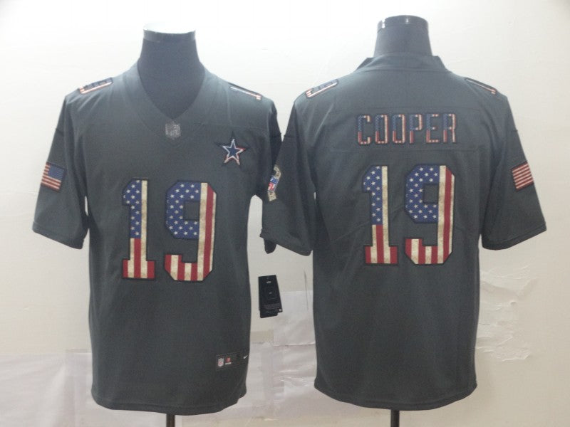 Men's Dallas Cowboys Amari Cooper #19 Black Authentic Game Jersey1