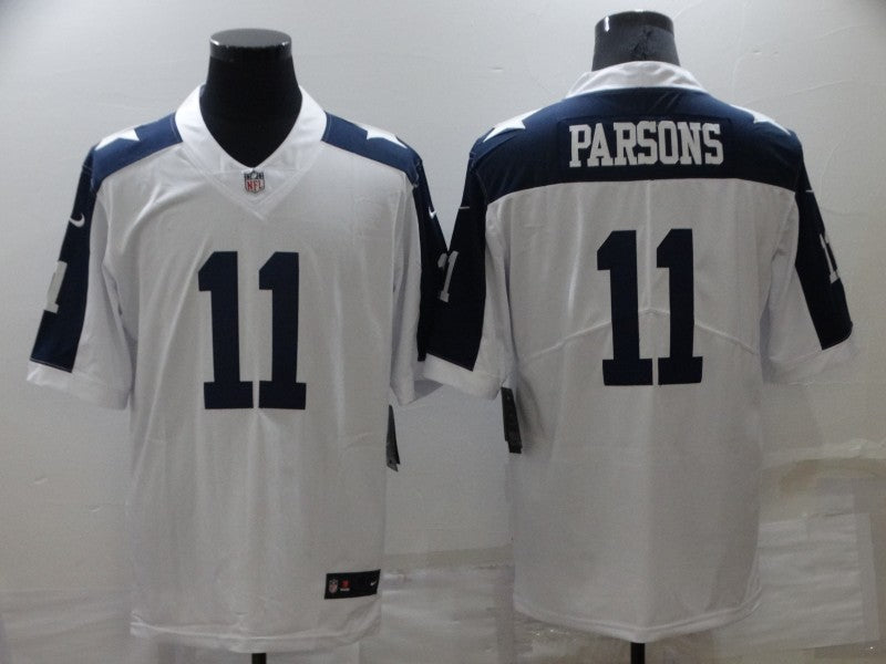 Men's Dallas Cowboys Micah Parsons #11 White Player Jersey1