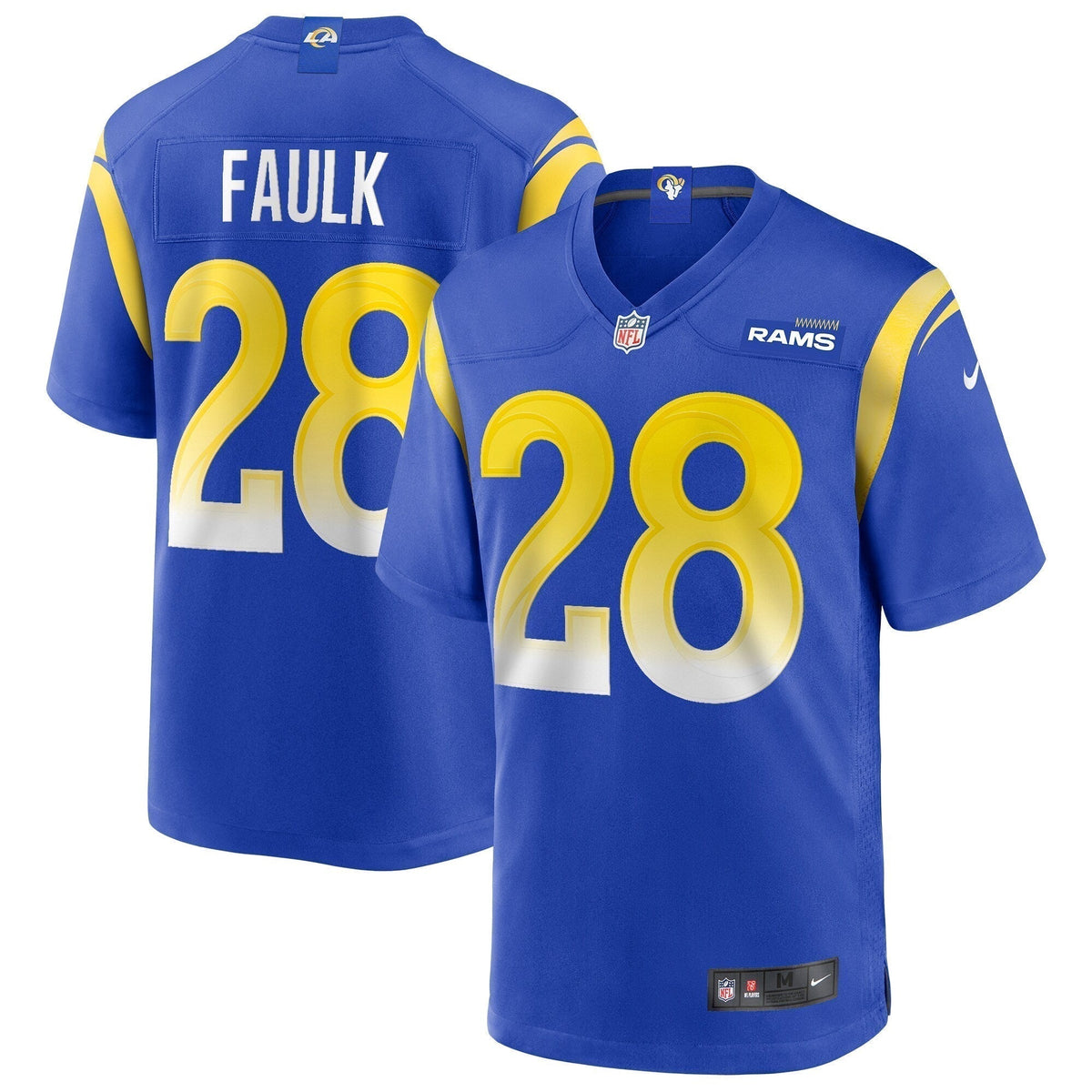 Marshall Faulk Los Angeles Rams Nike Game Retired   Jersey - Royal