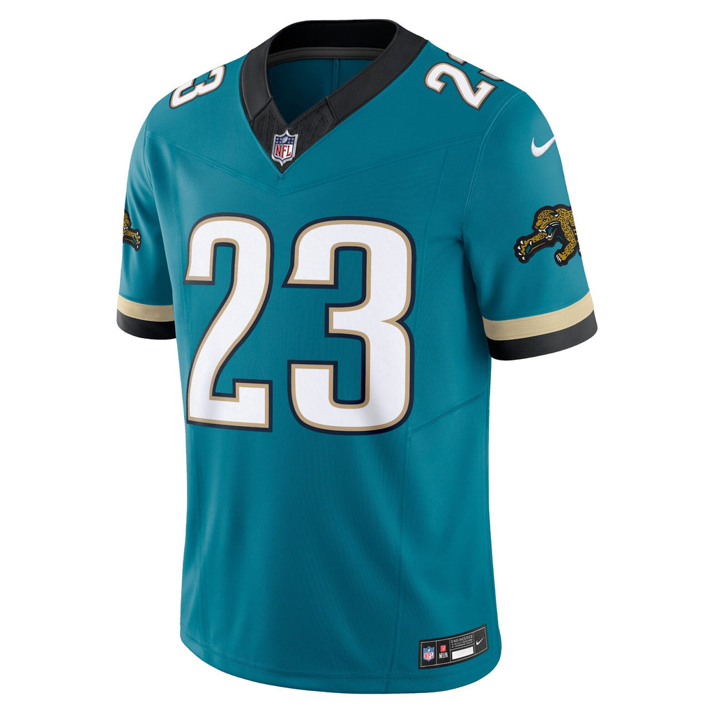 Foye Oluokun Jacksonville Jaguars Nike Prowler Throwback Vapor F.U.S.E. Limited Jersey - Teal