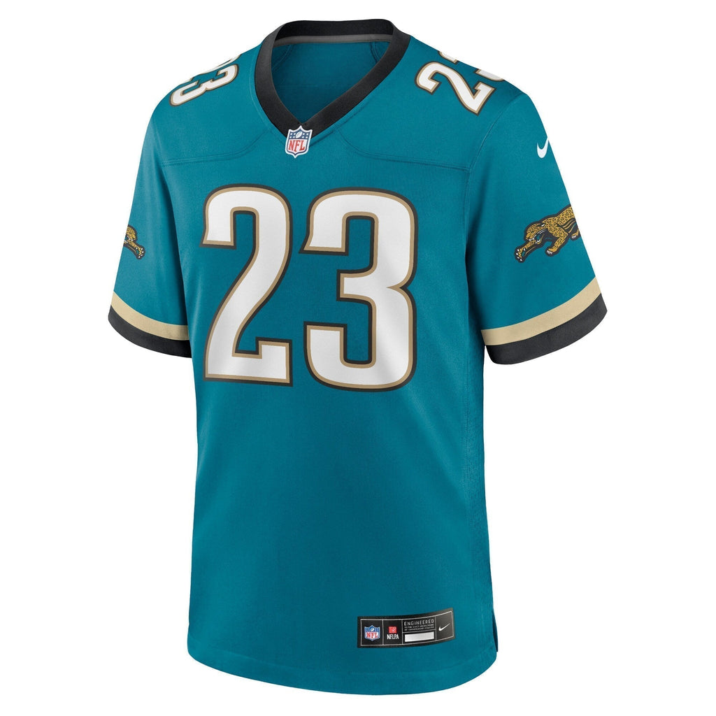 Foye Oluokun Jacksonville Jaguars Nike Prowler Throwback   Game Jersey - Teal