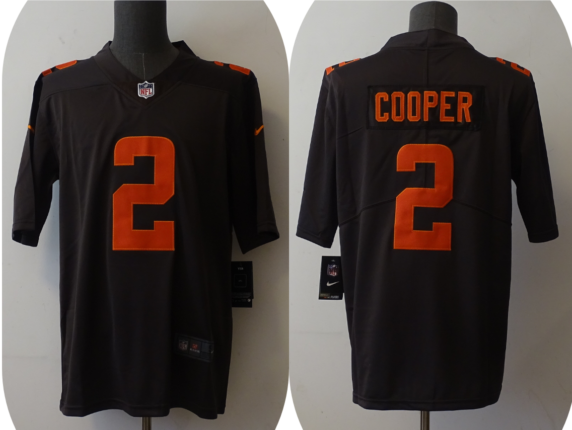 Men's Cleveland Browns Amari Cooper #2 Brown Game Jersey1