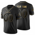 Custom1 Denver Broncos Black Golden Limited 100 Jersey1 Stitched Jersey1  American Football Jerseys