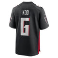 A.Falcons #6 Younghoe Koo Player Black Home Game Football Jerseys