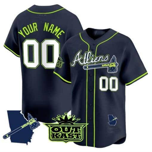 Custom A.Braves Atliens Vapor Premier Limited V2 ¨C All Stitched Baseball Jerseys