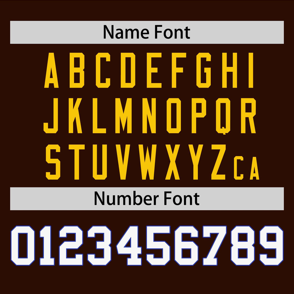 Custom Brown Gold-White Personalized Raglan Sleeves V-Neck Hockey Jersey