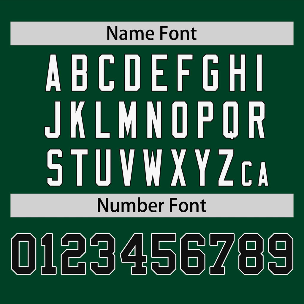 Custom Green Black-White Personalized Raglan Sleeves V-Neck Hockey Jersey