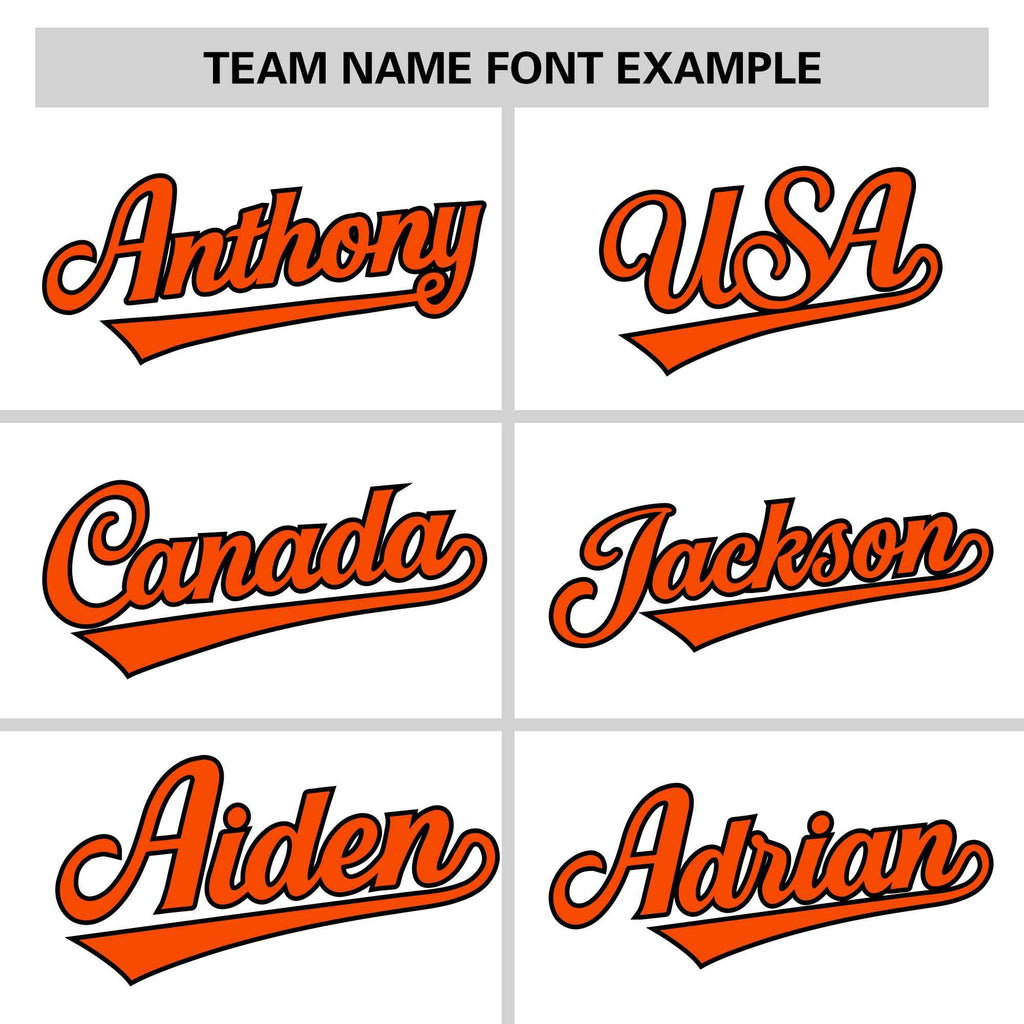 Custom White Orange-Yellow Personalized Raglan Sleeves V-Neck Hockey Jersey