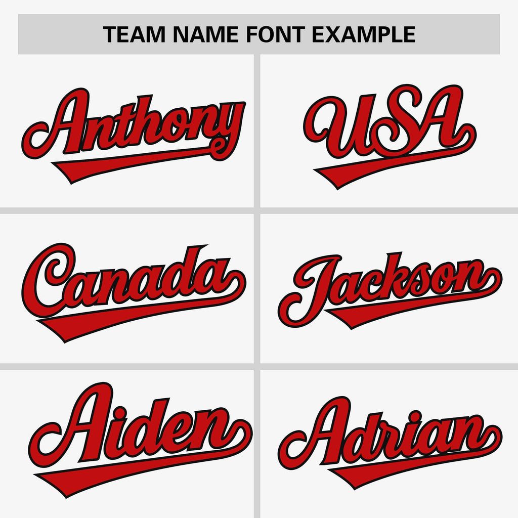 Custom White Red-Black Personalized Raglan Sleeves V-Neck Hockey Jersey