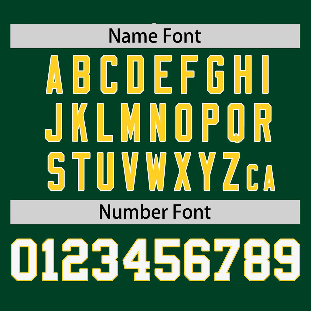 Custom Green Gold-White Personalized Raglan Sleeves V-Neck Hockey Jersey