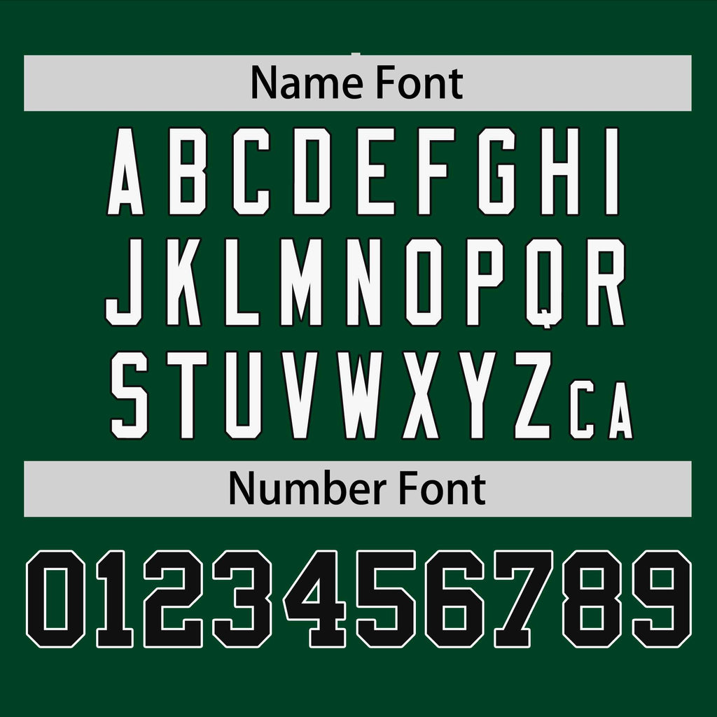 Custom Green Black-White Personalized Raglan Sleeves V-Neck Hockey Jersey