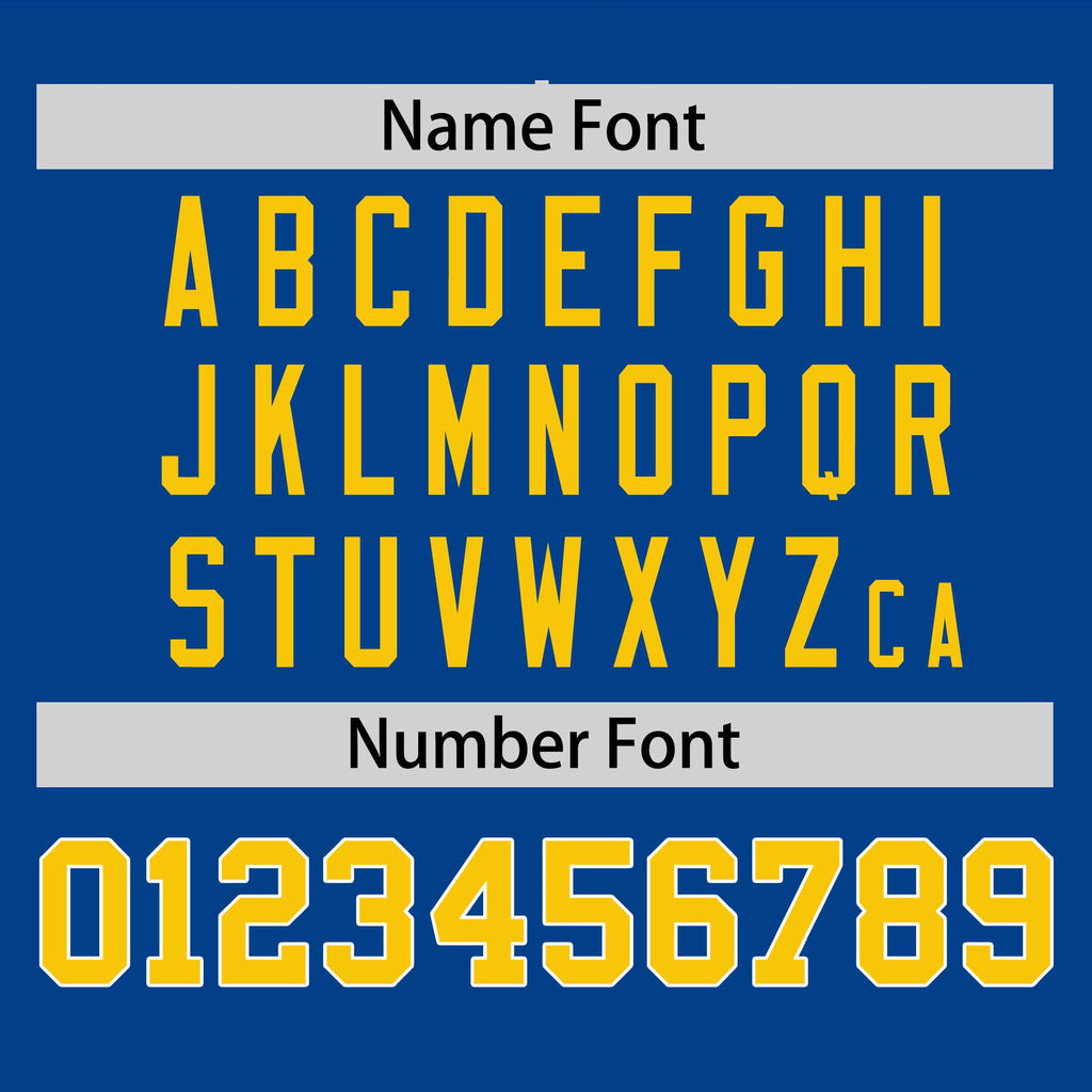 Custom Royal Gold-White Personalized Raglan Sleeves V-Neck Hockey Jersey