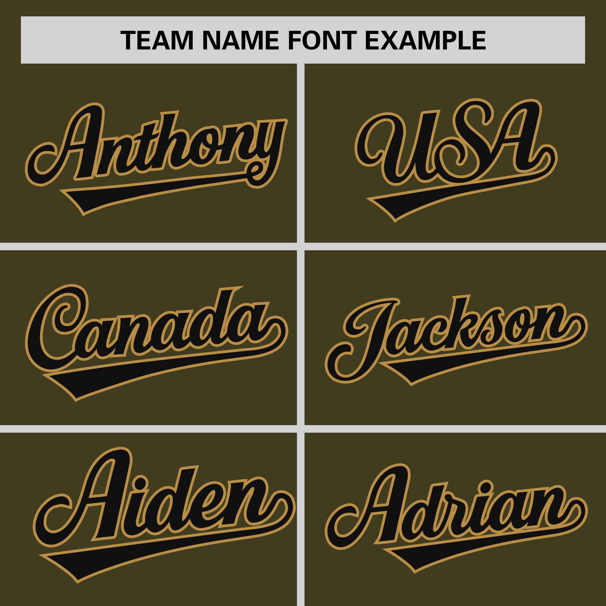 Custom Olive Black-Old Gold Personalized Raglan Sleeves V-Neck Hockey Jersey