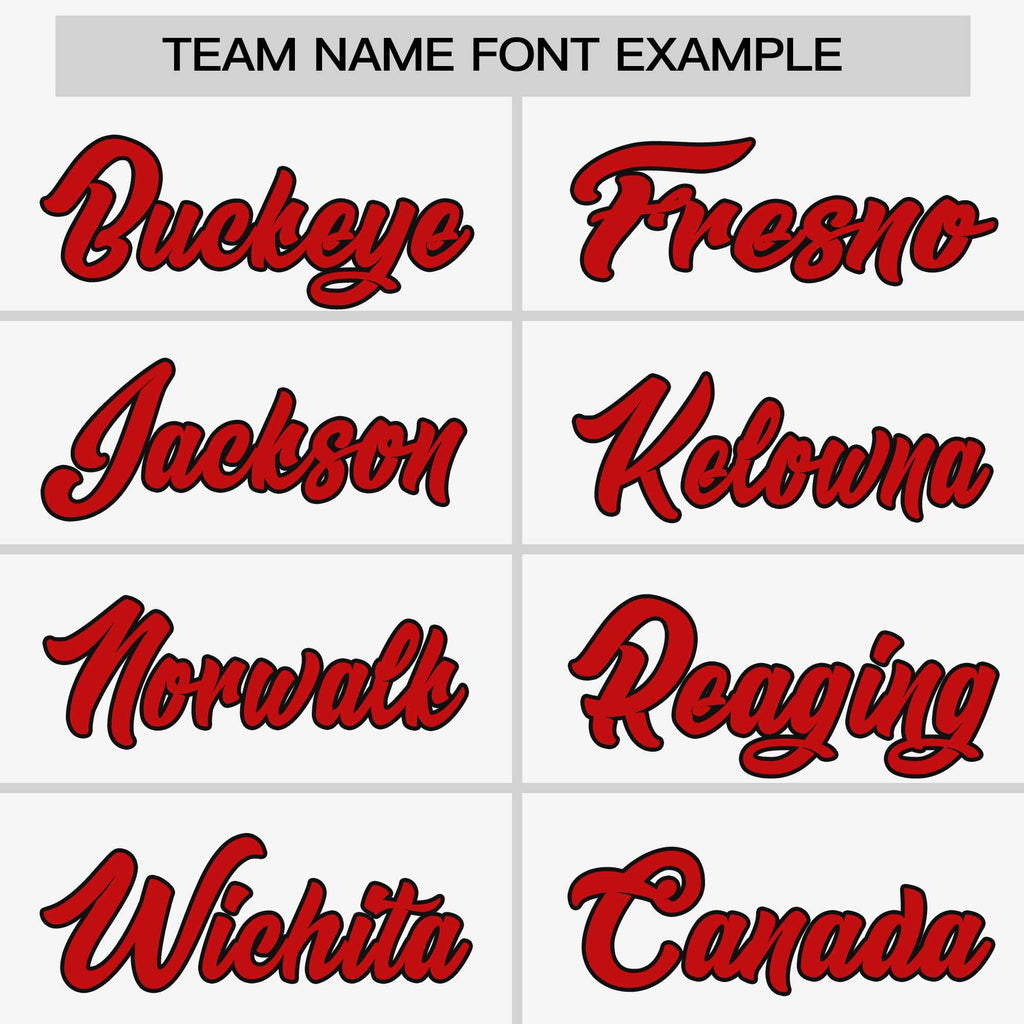 Custom White Red-Black Personalized Raglan Sleeves V-Neck Hockey Jersey