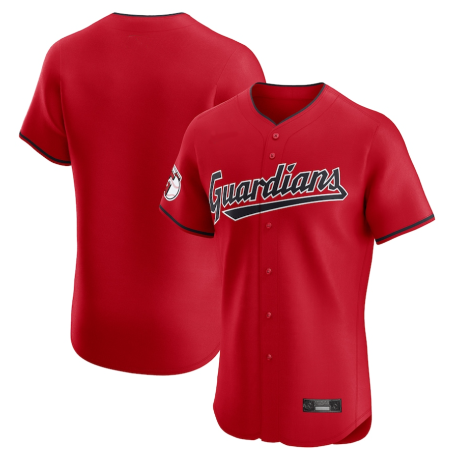 C.Guardians Blank Player Red Vapor Premier Elite Baseball Jerseys