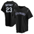 C.Rockies #23 Kris Bryant Player Black Replica Baseball Jerseys