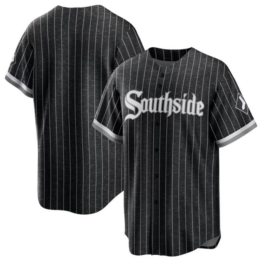 C.White Sox Blank Player Black City Connect Replica Baseball Jerseys