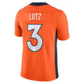 D.Broncos #3 Wil Lutz Player Orange Vapor Untouchable Limited Football Jerseys