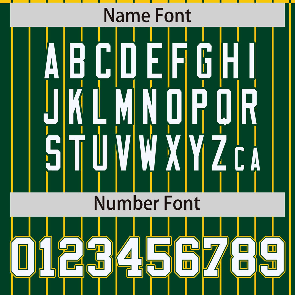Custom Gold Green Raglan Sleeves Varsity Full-Snap Pinstripe Letterman Baseball Jacket