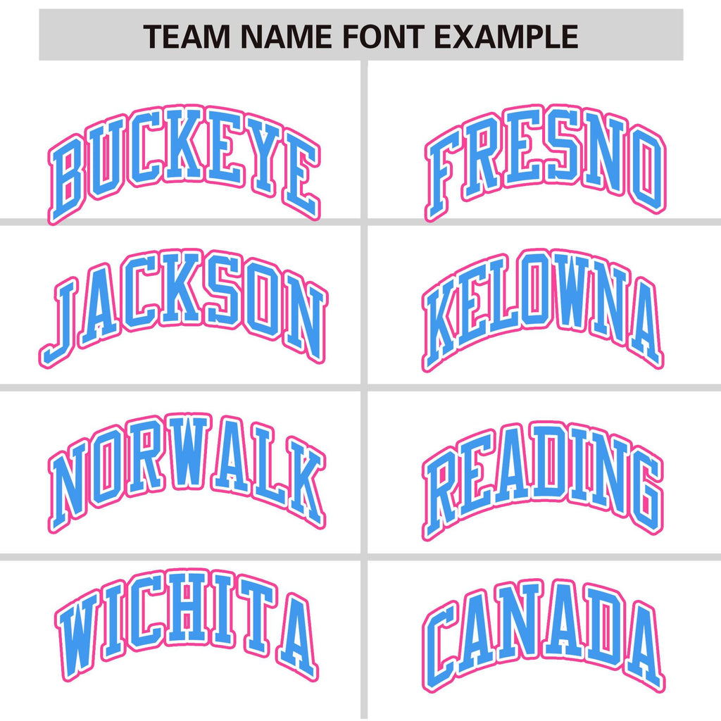 Custom White Pink-Powder Blue Varsity Full-Zip Raglan Sleeves Letterman Bomber Jacket