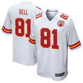 KC.Chiefs #81 Blake Bell Player White Home Game Football Jerseys