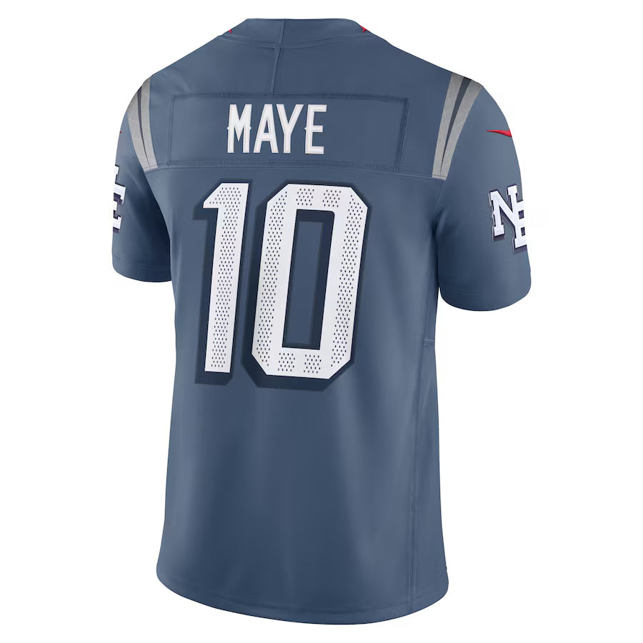 NE.Patriots #10 Drake Maye Player Storm Blue Rivalries Collection Limited Foothball Jerseys