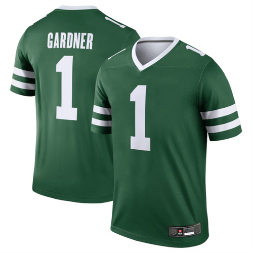 #1 Ahmad Sauce Gardner Player NY.Jets Legacy Green Legend Football Jerseys