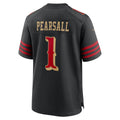 SF.49ers #1 Ricky Pearsall Player Black Rivalries Collection Game Football Jerseys