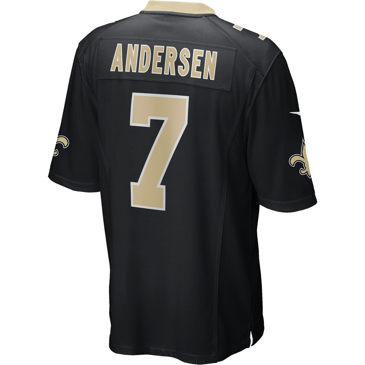 Morten Andersen New Orleans Saints Nike Game Retired   Jersey - Black