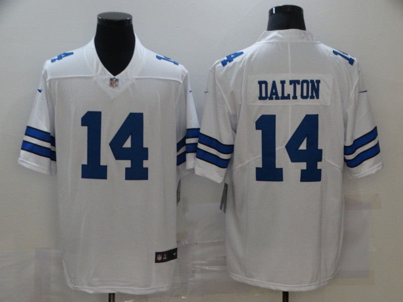 Men's Dallas Cowboys Andy Dalton #14 White Game Player Jersey1