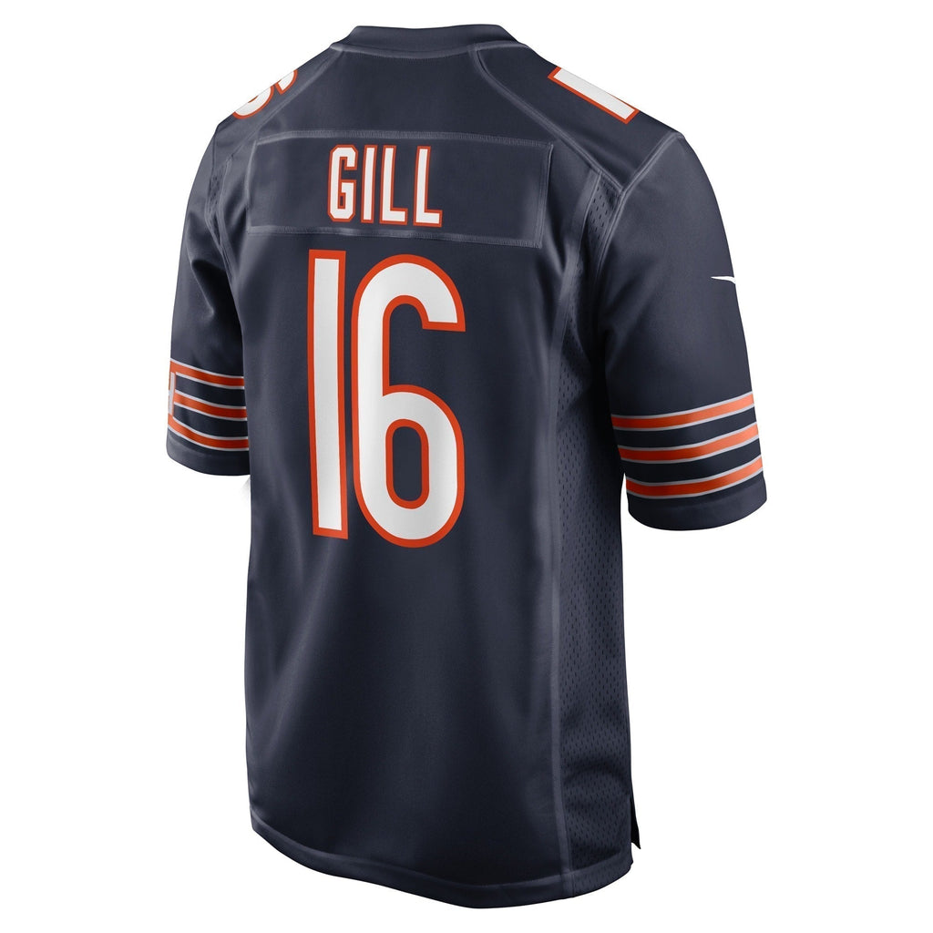 Trenton Gill Chicago Bears Nike Game   Jersey - Navy
