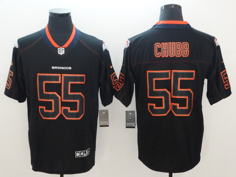 Men's Denver Broncos Bradley Chubb #55 Black Game Player Jersey1