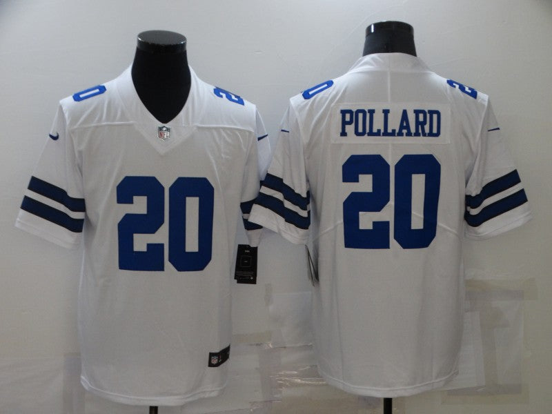 Men's Dallas Cowboys Tony Pollard #20 White Game Player Jersey1